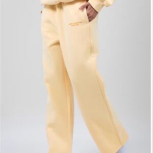 Comfrt Pastel Collection Canary Yellow Straight Leg Pants